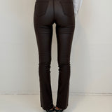 Mocha Split Jeans